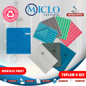 4lü Mutfak&banyo Bezi + 3lü Sihirli Cam Toz Bezi + 1 Adet Genel Temizlik Bezi